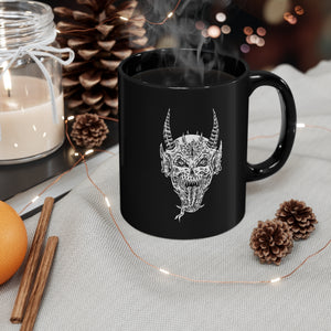 Demon Skull 11oz Black Mug