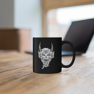 Demon Skull 11oz Black Mug